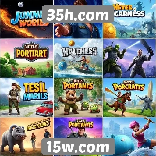 Comparativo entre jogos populares disponíveis no site